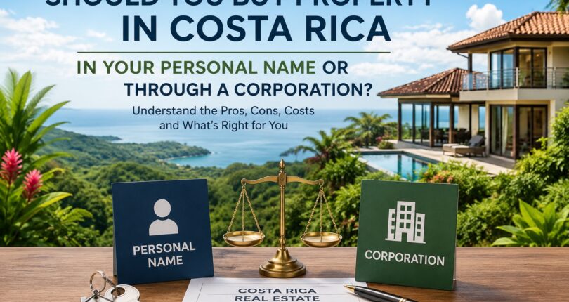 Should You Buy Property in Costa Rica in Your Personal Name or Through a Corporation?